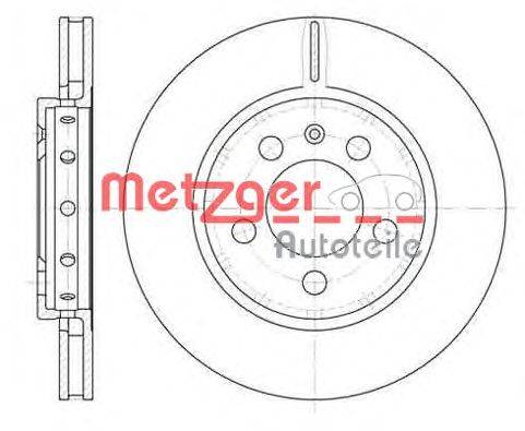 Тормозной диск METZGER 6646.10