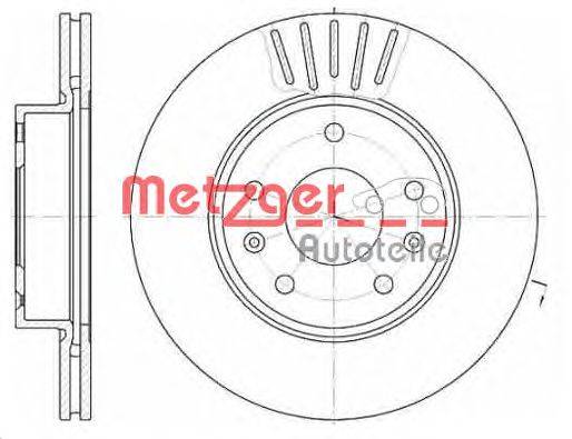 Тормозной диск METZGER 6670.10