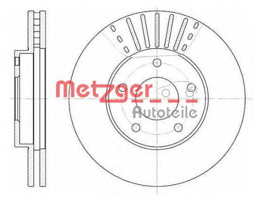 Тормозной диск METZGER 668110