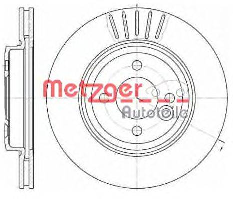 Тормозной диск METZGER 662410
