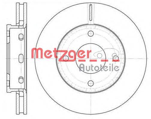 Тормозной диск METZGER 668010