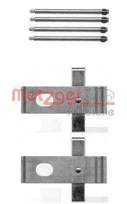 Комплектующие, колодки дискового тормоза METZGER 1091634