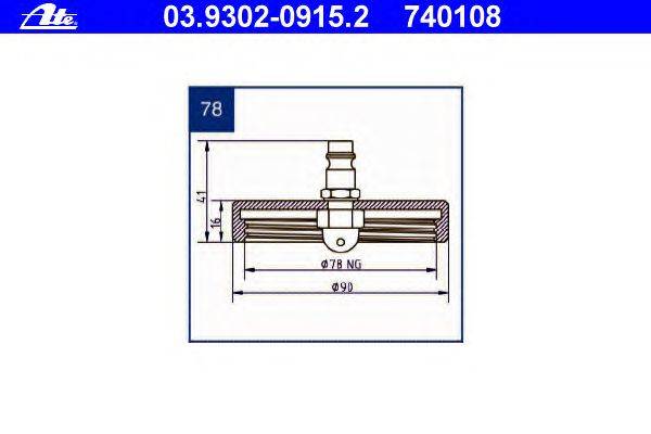Штуцер для удаления воздуха ATE 740108