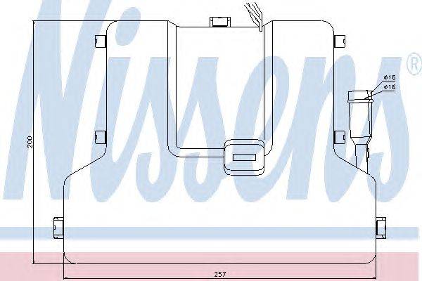 Теплообменник, отопление салона NISSENS 71904