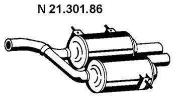 Глушитель выхлопных газов конечный EBERSPÄCHER 2130186