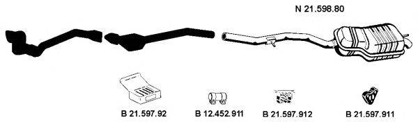 Система выпуска ОГ EBERSPÄCHER 212200