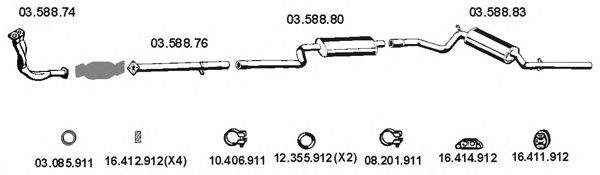 Система выпуска ОГ EBERSPÄCHER 032026