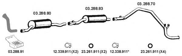 Система выпуска ОГ EBERSPÄCHER 032102