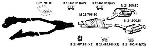 Система выпуска ОГ EBERSPÄCHER 212236
