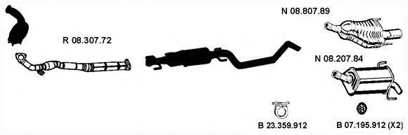 Система выпуска ОГ EBERSPÄCHER 082657