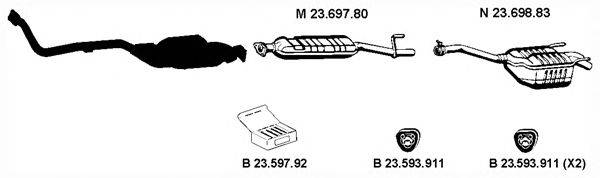 Система выпуска ОГ EBERSPÄCHER 232166