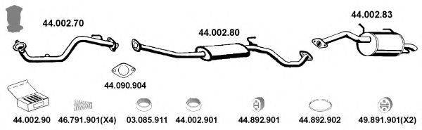 Система выпуска ОГ EBERSPÄCHER 442029