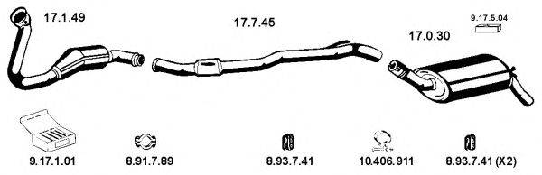 Система выпуска ОГ EBERSPÄCHER 132047