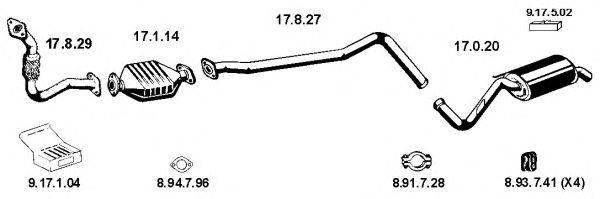 Система выпуска ОГ EBERSPÄCHER 132129