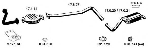 Система выпуска ОГ EBERSPÄCHER 132130