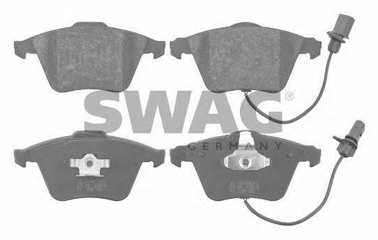 Комплект тормозных колодок, дисковый тормоз SWAG 0252395020W