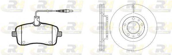 Комплект тормозов, дисковый тормозной механизм ROADHOUSE 8110200