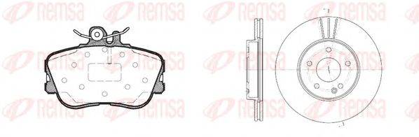 Комплект тормозов, дисковый тормозной механизм REMSA 8445.01