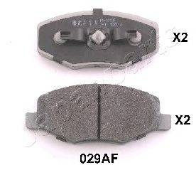 Комплект тормозных колодок, дисковый тормоз JAPANPARTS PA-029AF