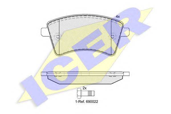 Комплект тормозных колодок, дисковый тормоз FIRST LINE 3796