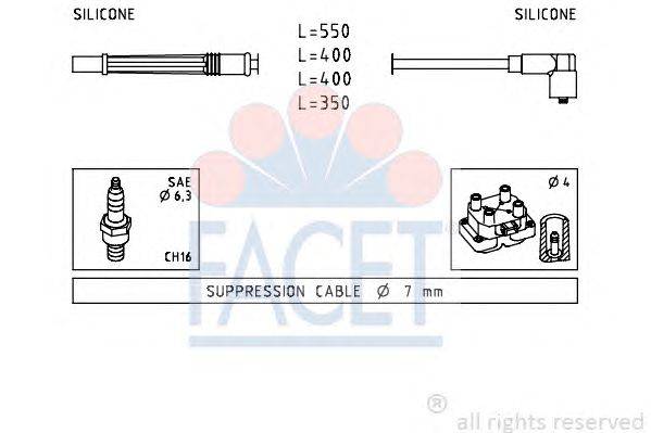 Комплект проводов зажигания FACET 47229