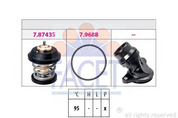 Термостат, охлаждающая жидкость FACET 7.8743K