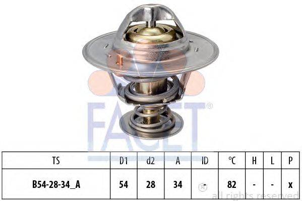 Термостат, охлаждающая жидкость FACET 7.8797