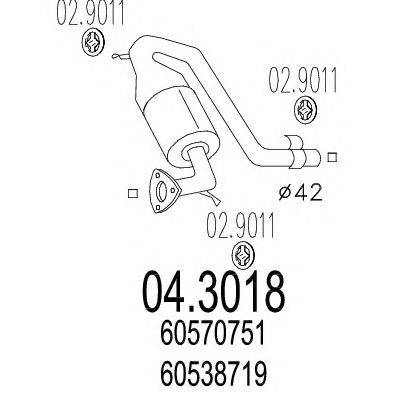 Катализатор MTS 04.3018