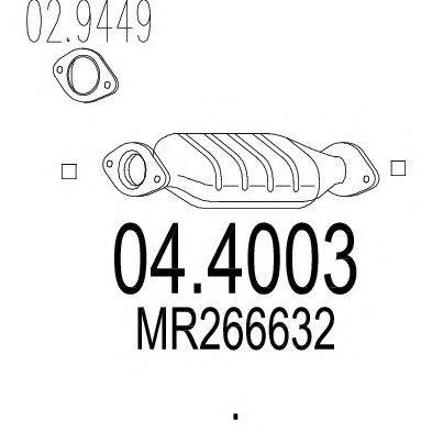 Катализатор MTS 04.4003