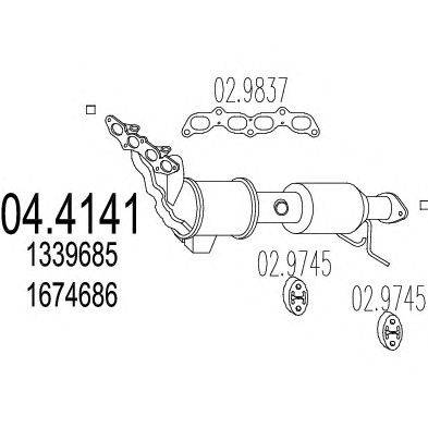 Катализатор MTS 04.4141