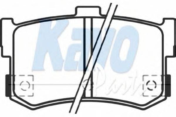 Комплект тормозных колодок, дисковый тормоз KAVO PARTS BP3020