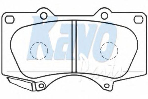 Комплект тормозных колодок, дисковый тормоз KAVO PARTS BP-9084