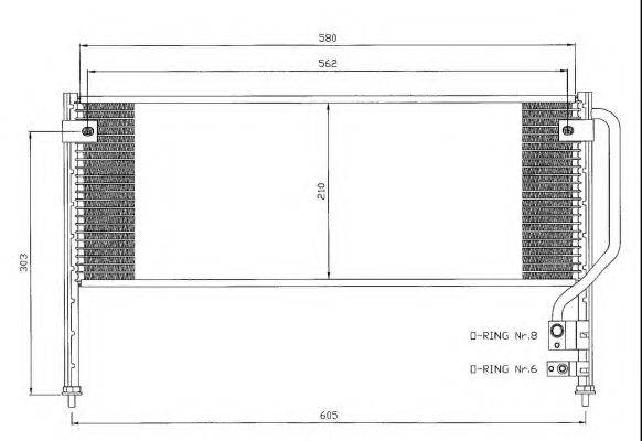 Конденсатор, кондиционер NRF 35454