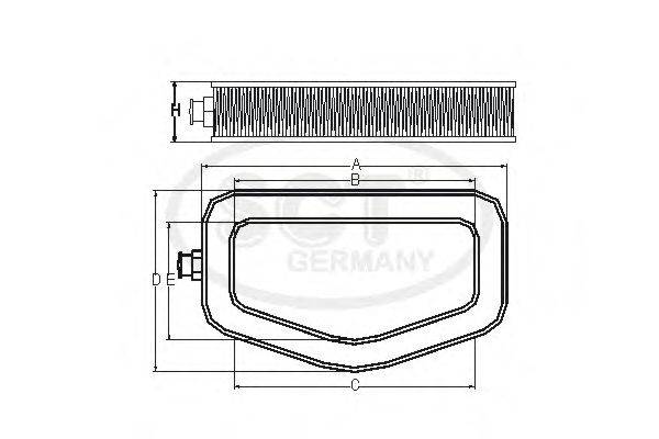 Воздушный фильтр SCT Germany SB 582