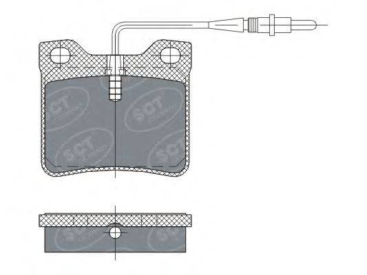 Комплект тормозных колодок, дисковый тормоз SCT Germany SP294
