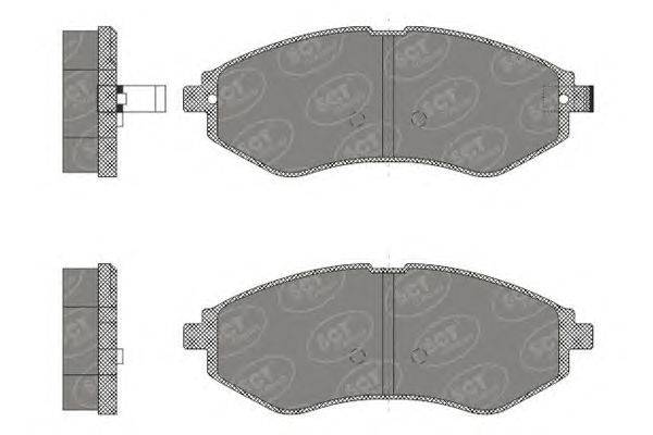 Комплект тормозных колодок, дисковый тормоз SCT Germany SP 665