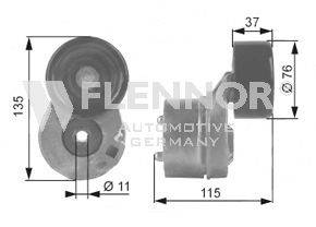 Натяжной ролик, поликлиновой  ремень FLENNOR FS23960