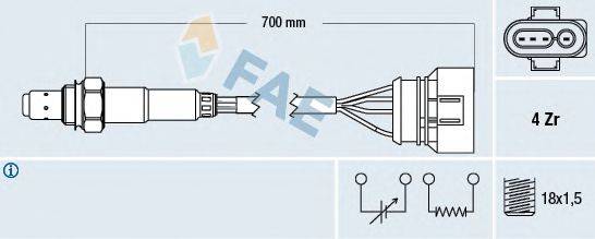 Лямбда-зонд FAE 77132