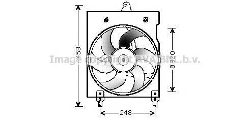 Вентилятор, охлаждение двигателя AVA QUALITY COOLING CN7524