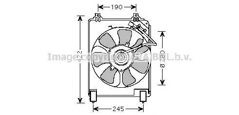 Вентилятор, охлаждение двигателя AVA QUALITY COOLING HD7526