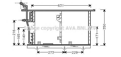 Конденсатор, кондиционер AVA QUALITY COOLING MS5201