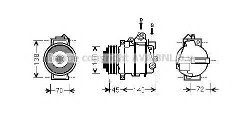 Компрессор, кондиционер AVA QUALITY COOLING MSK561