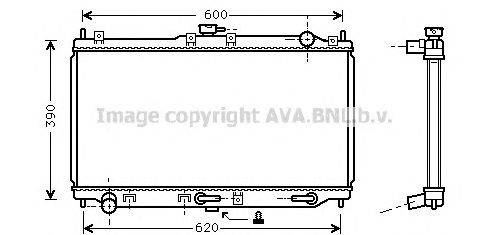 Радиатор, охлаждение двигателя AVA QUALITY COOLING MZ2134