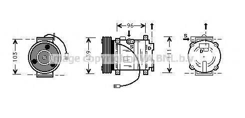 Компрессор, кондиционер AVA QUALITY COOLING MZK007