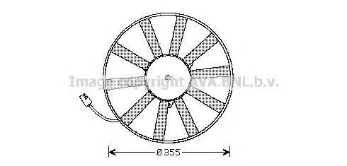 Вентилятор, охлаждение двигателя AVA QUALITY COOLING RT7534