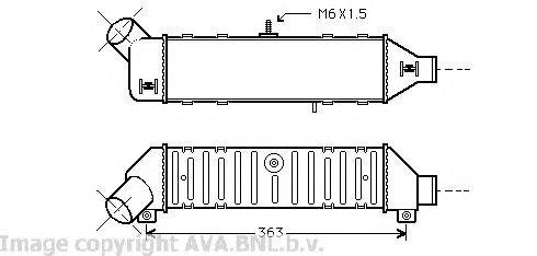 Интеркулер AVA QUALITY COOLING VW4136