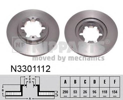 Тормозной диск NIPPARTS N3301112