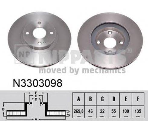 Тормозной диск NIPPARTS N3303098