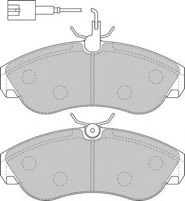 Комплект тормозных колодок, дисковый тормоз DURON 23603