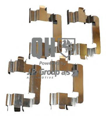 Комплектующие, колодки дискового тормоза JP GROUP BFK906